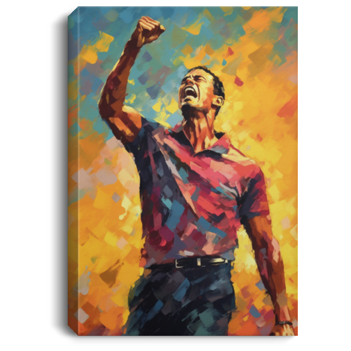 Fan Art of the Goat #7. Portrait Canvas