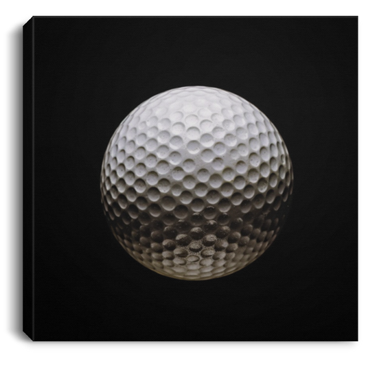 Golf Ball #4. Custom Artwork by Art "Artichoke" Alvarez. Square Canvass