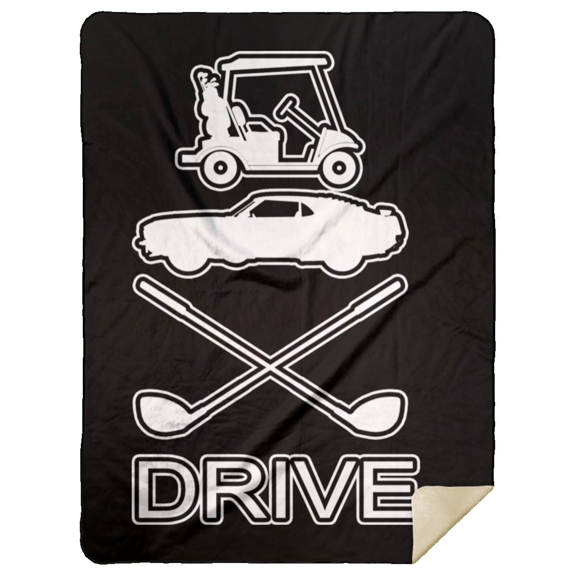 OPG Custom Design #8. Drive. Premium Mink Sherpa Blanket 60x80