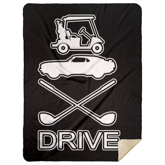 OPG Custom Design #8. Drive. Premium Mink Sherpa Blanket 60x80