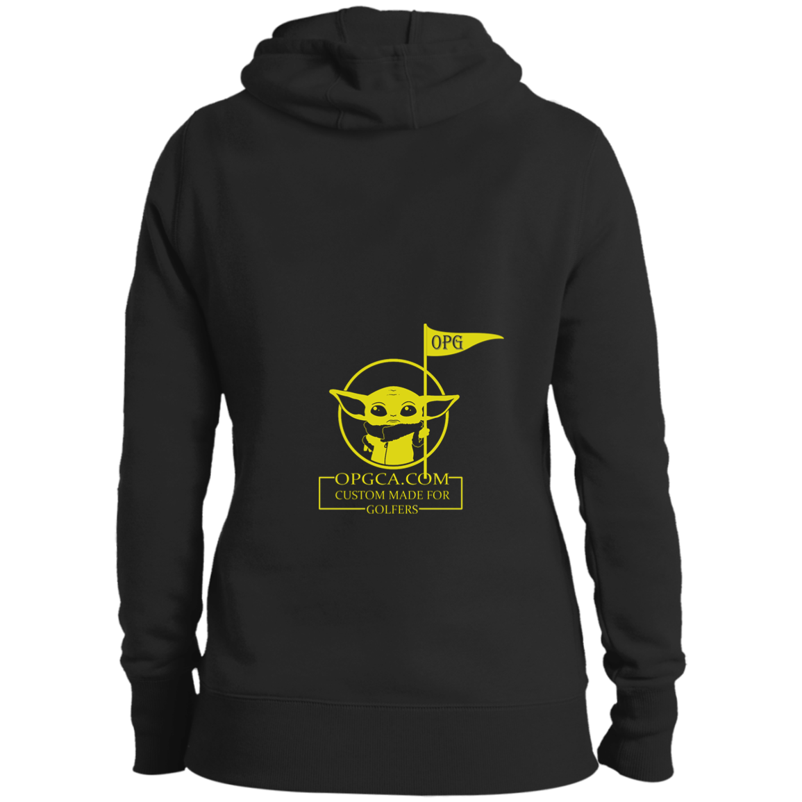 OPG Custom Design #21. May the course be with you. Star Wars Parody and Fan Art. Ladies' Hoodie