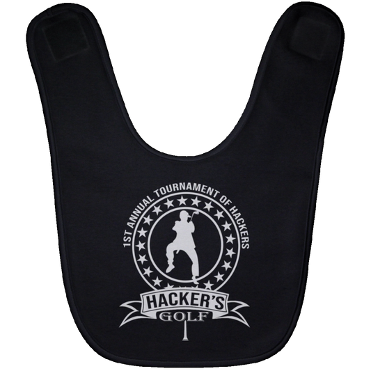 OPG Custom Design #20.1st Annual Hackers Golf Tournament. Men's Edition. Baby Bib