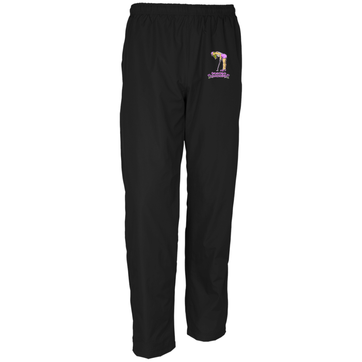 OPG Custom Design #13. Drive it. Chip it. One Putt Golf it. Men's 100% Polyester Wind Pants