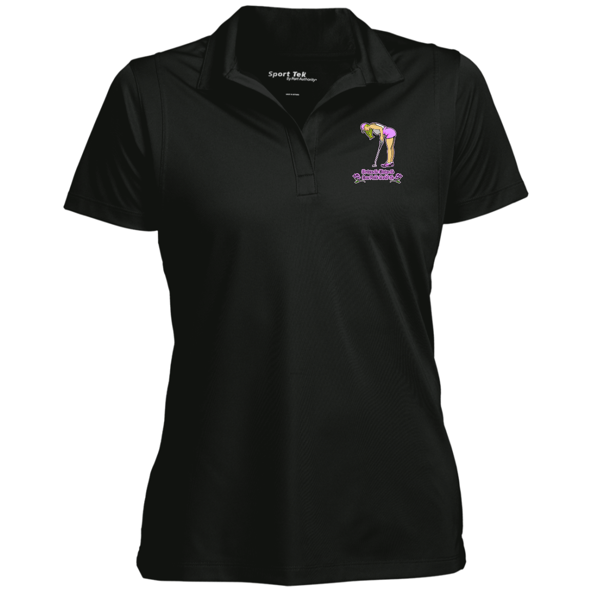 OPG Custom Design #13. Drive it. Chip it. One Putt Golf it. Ladies' Micropique Sport-Wick® Polo