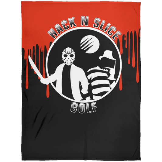 OPG Custom Design #23. Hack N Slice Golf. Freddy and Jason Fan Art. Fleece Blanket 60x80