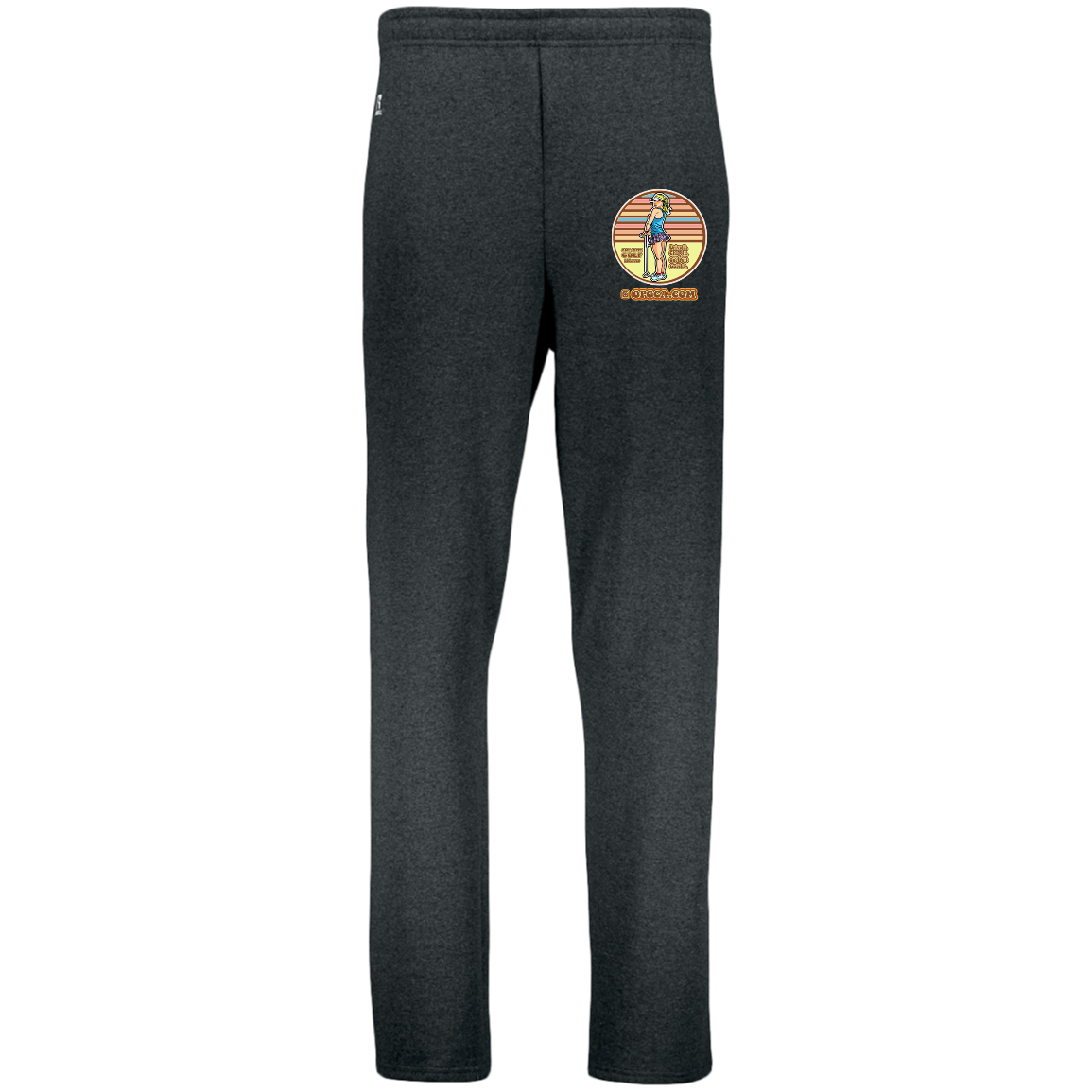 OPG Custom Design #28. Drive it. Chip it. One Putt golf it. Youth Dri-Power Open Bottom Pocket Sweatpants