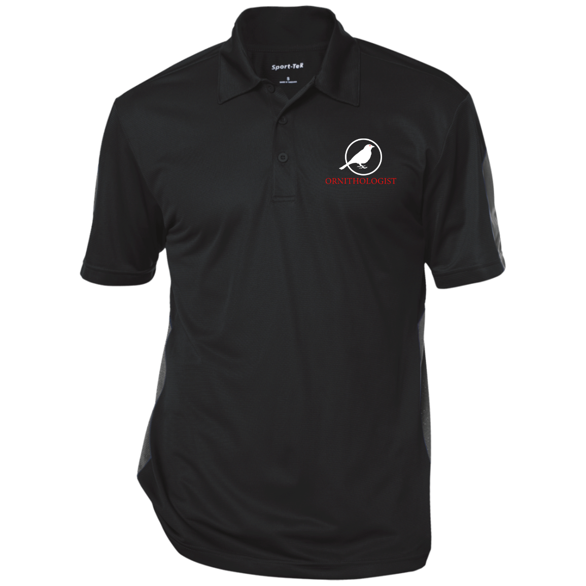 OPG Custom Design # 24. Ornithologist. A person who studies or is an expert on birds. Performance Textured Three-Button Polo