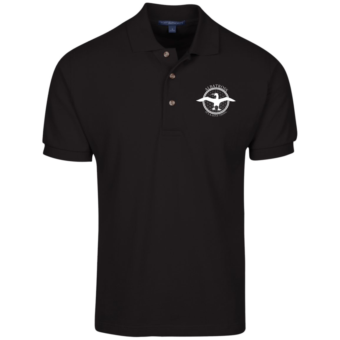 OPG Custom Artwork #1. Albatross. It's a golf thing. 100% Ringspun Combed Cotton Heavyweight Pique