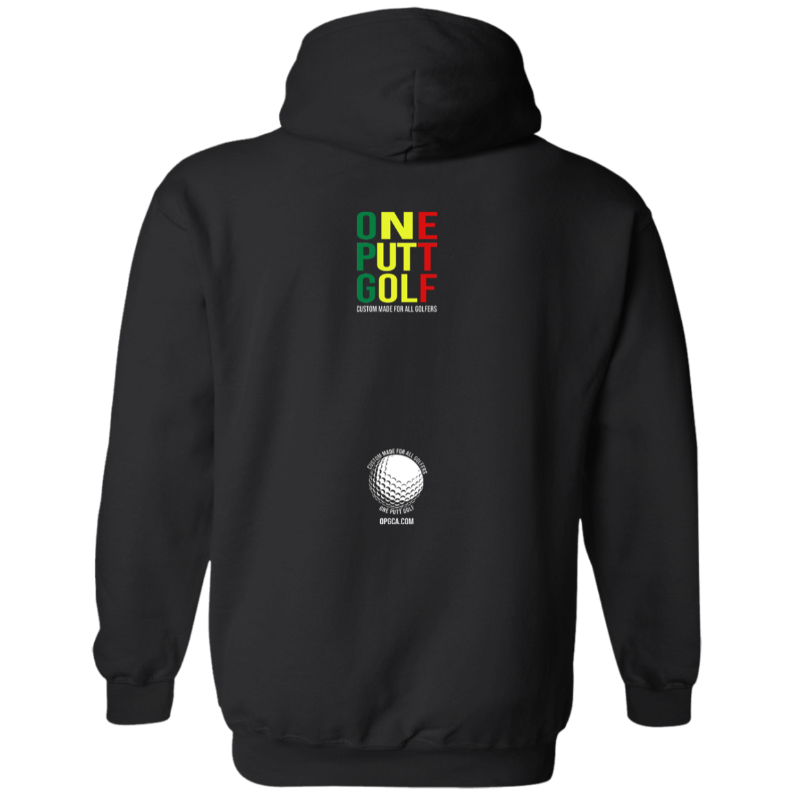 OPG Custom Design #22. One Putt / One Love Parody with Fan Art. Male Edition. Basic Pullover Hoodie