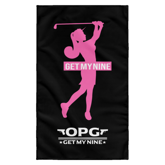 OPG Custom Design #16. Get My Nine. Female Version. Wall Flag