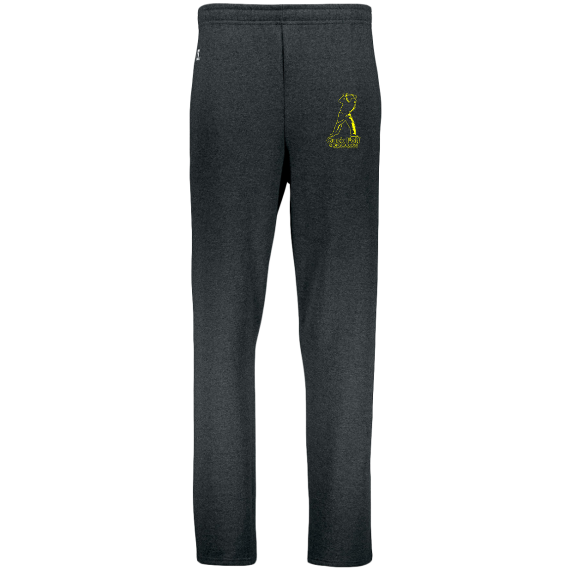 OPG Custom Design #19. GUCK FOLF. Men's Edition. Dri-Power Open Bottom Pocket Sweatpants