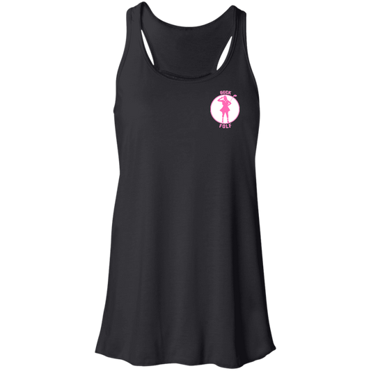 OPG Custom Design #19. GUCK FOLF. Female Edition. Flowy Racerback Tank