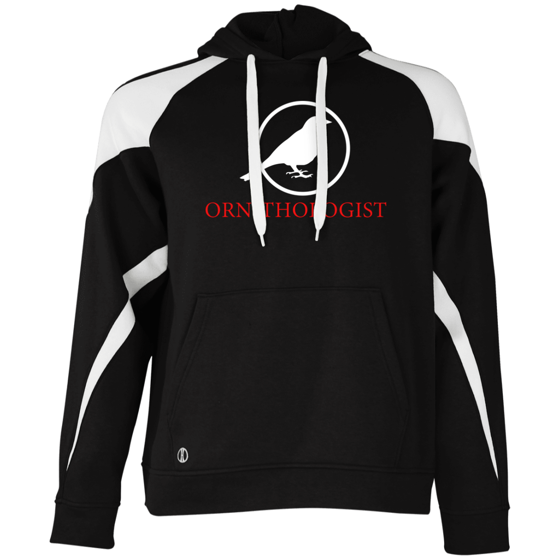 OPG Custom Design # 24. Ornithologist. A person who studies or is an expert on birds. Colorblock Fleece Hoodie