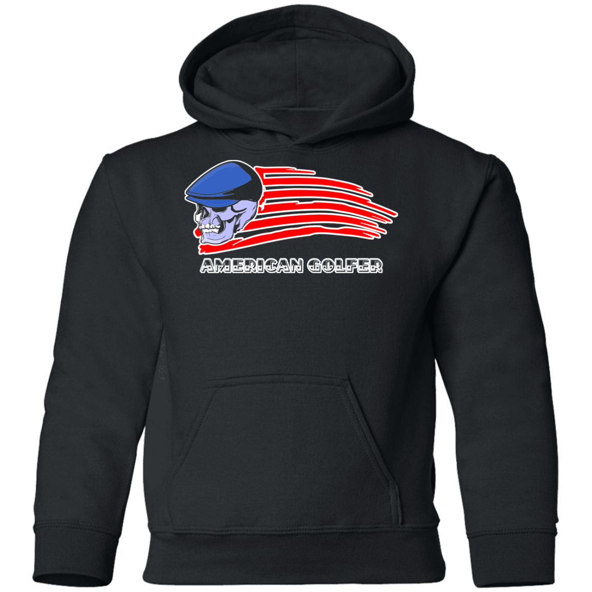 OPG Custom Design #12. Golf America. Male Edition. Youth Hoodie