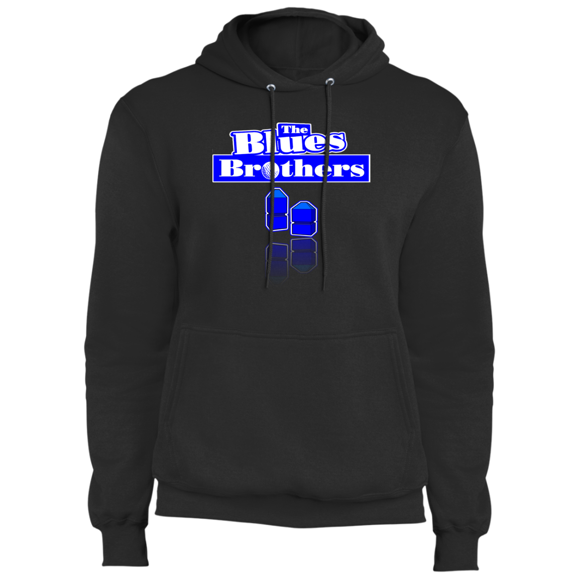 OPG Custom Design #3. Blue Tees Blues Brothers Fan Art. Fleece Pullover Hoodie