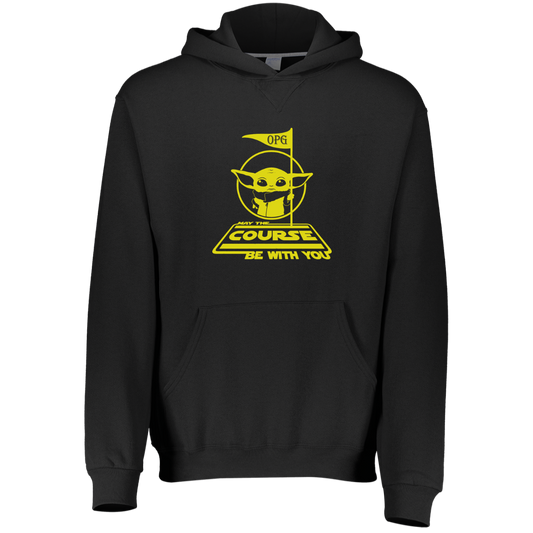 OPG Custom Design #21. May the course be with you. Parody / Fan Art. Youth Dri-Power Fleece Hoodie