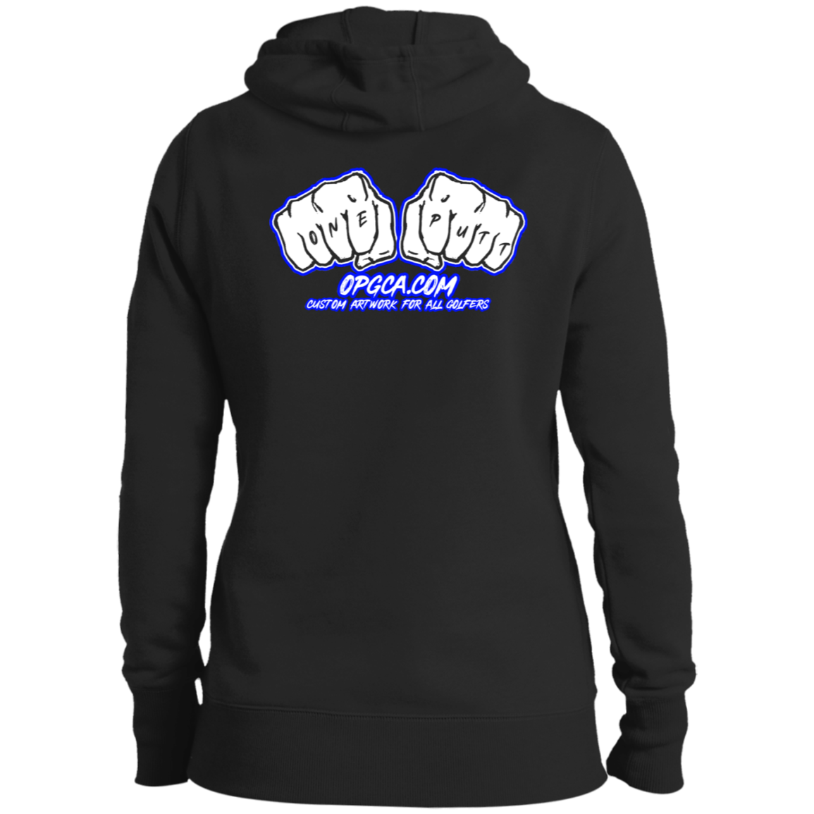 OPG Custom Design #3. Blue Tees Blues Brothers Fan Art. Ladies' Pullover Hooded Sweatshirt