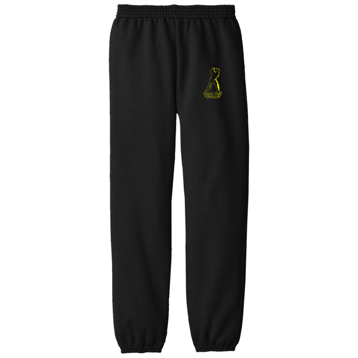 OPG Custom Design #19. GUCK FOLF. Men's Edition. Youth Fleece Pants