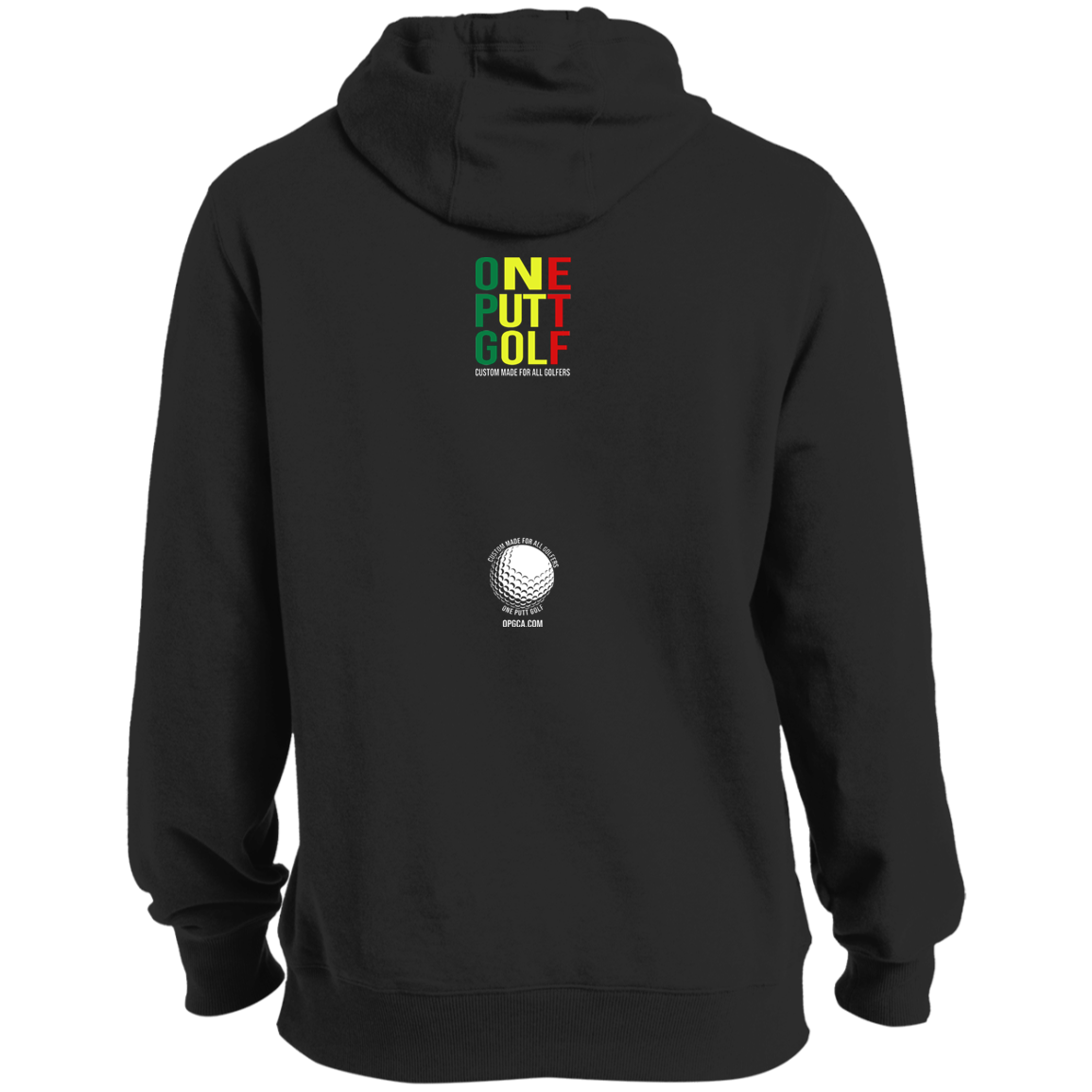 OPG Custom Design #22. One Putt / One Love Parody with Fan Art. Male Edition. Ultra Soft Pullover Hoodie