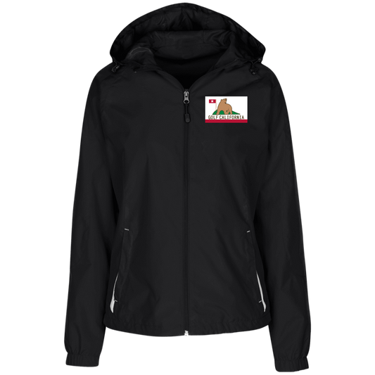 OPG Custom Design #14. Golf California. Ladies' Jersey-Lined Hooded Windbreaker