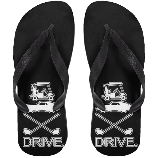 OPG Custom Design #8. Drive. Adult Flip Flops