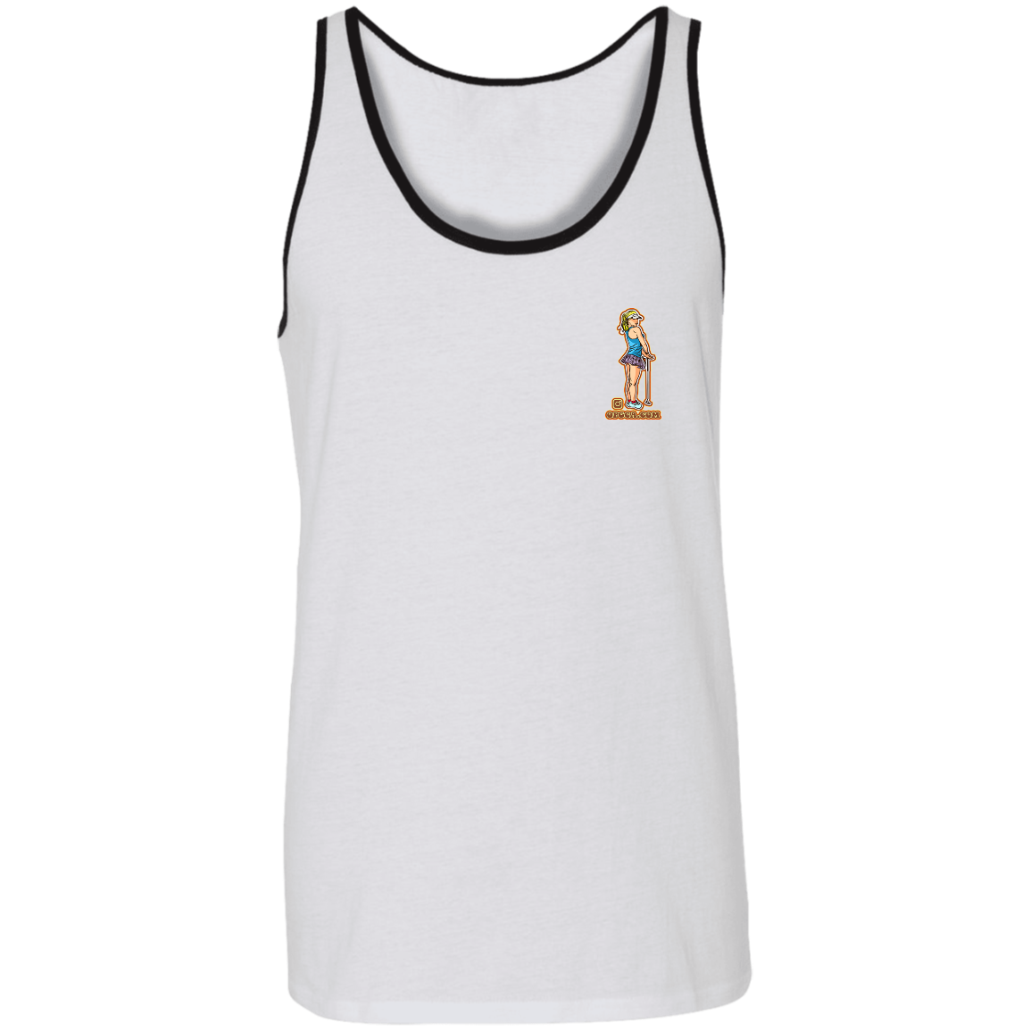 OPG Custom Design #28. Drive it. Chip it. One Putt golf it. Tone Tank 100% Combed and Ringspun Cotton