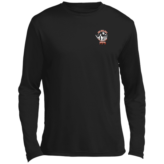 OPG Custom Design #23. Hack N Slice Golf. Freddy and Jason Fan Art. Men’s Long Sleeve Performance Tee