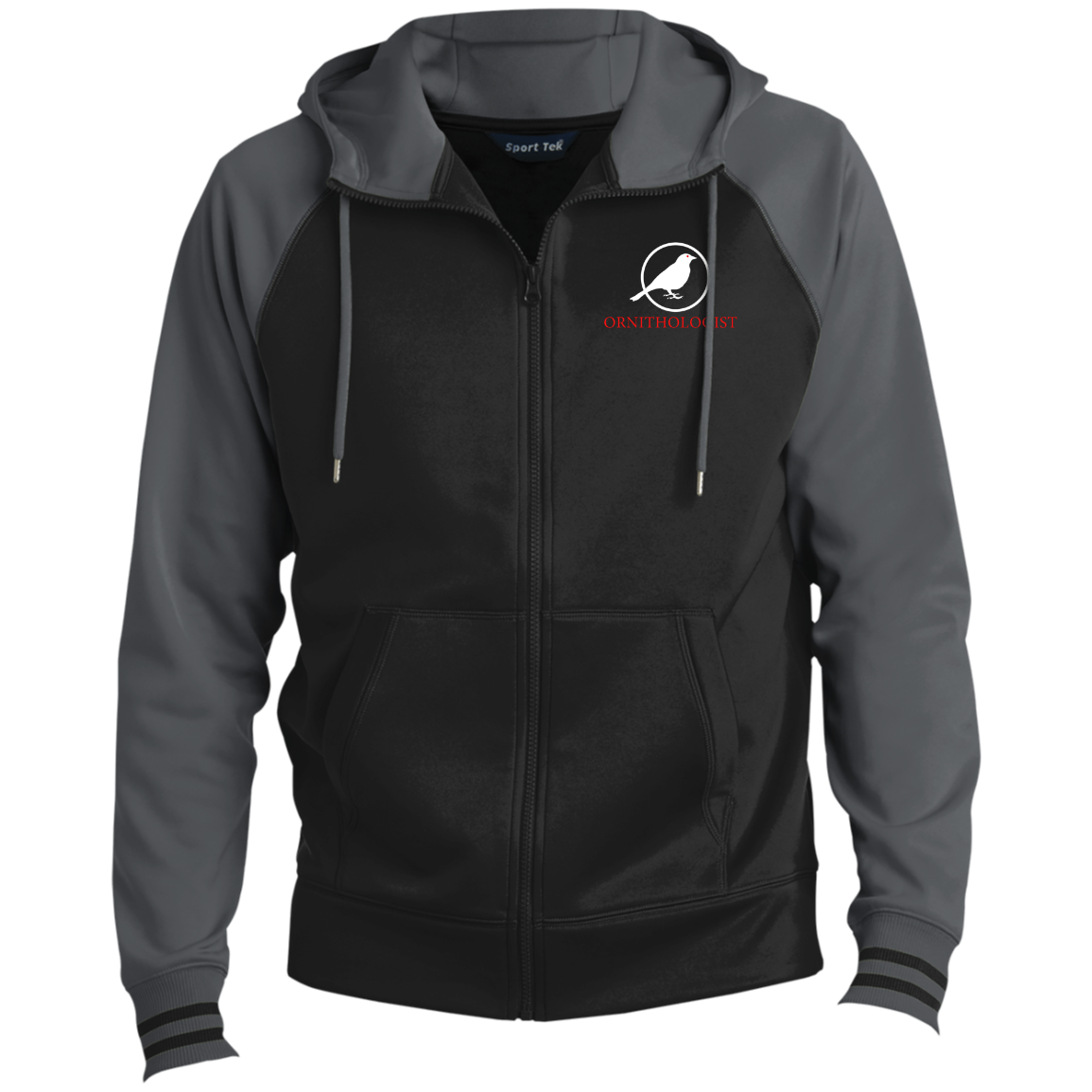 OPG Custom Design # 24. Ornithologist. A person who studies or is an expert on birds. Sport-Wick® Full-Zip Hooded Jacket