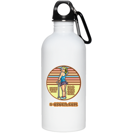 OPG Custom Design #28. Drive it. Chip it. One Putt golf it. 20 oz. Stainless Steel Water Bottle