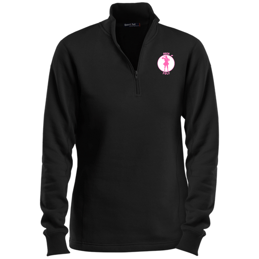 OPG Custom Design #19. GUCK FOLF. Female Edition. Ladies 1/4 Zip Sweatshirt