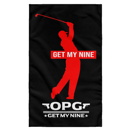 OPG Custom Design #16. Get My Nine. Male Version. Wall Flag