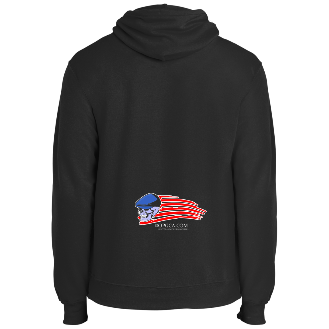 OPG Custom Design #12. American Golfer. Male Edition. Fleece Pullover Hoodie