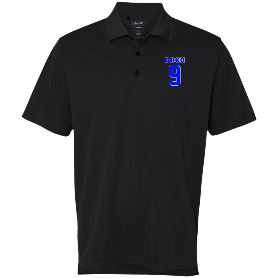 OPG Custom Design #17. Back 9. Adidas Golf ClimaLite® Polo