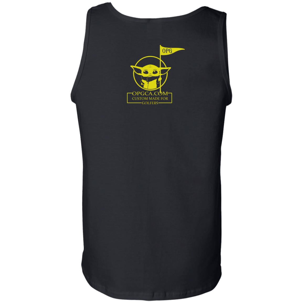 OPG Custom Design #21. May the course be with you. Star Wars Parody and Fan Art. 100% Cotton Tank Top