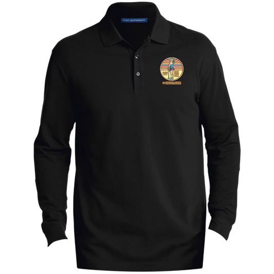 OPG Custom Design #28. Drive it. Chip it. One Putt golf it. EZCotton™ Long Sleeve Polo