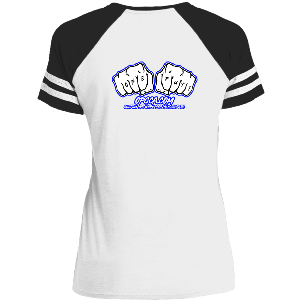 OPG Custom Design #3. Blue Tees Blues Brothers Fan Art. Ladies' Game V-Neck T-Shirt