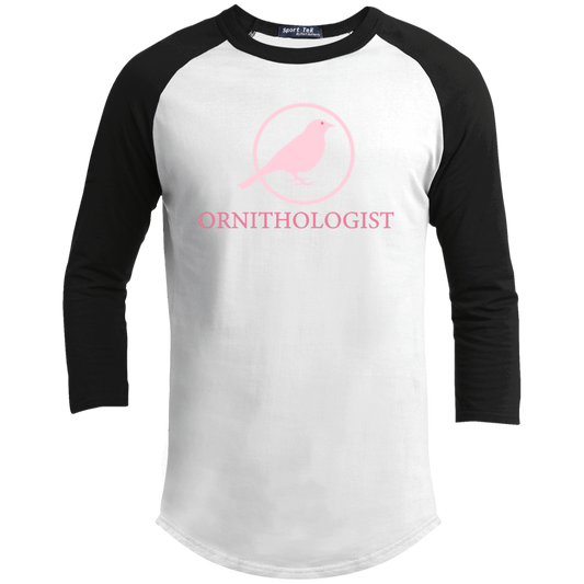 OPG Custom Design #24. Ornithologist. A person who studies or is an expert on birds. Youth 3/4 Raglan Sleeve Shirt