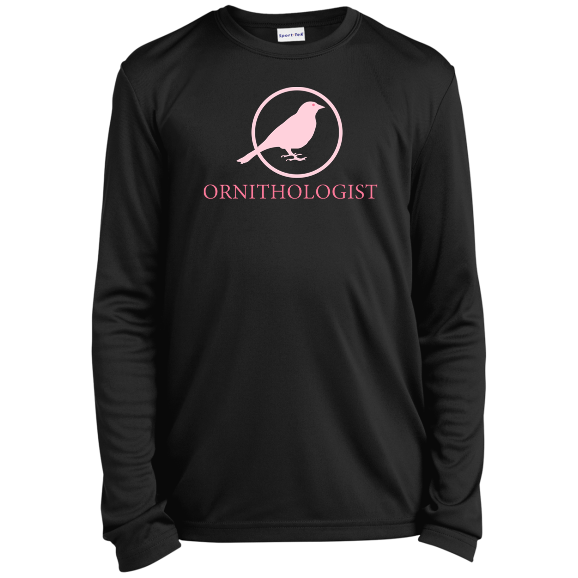 OPG Custom Design #24. Ornithologist. A person who studies or is an expert on birds. Youth 100% Polyester Long Sleeve Tee