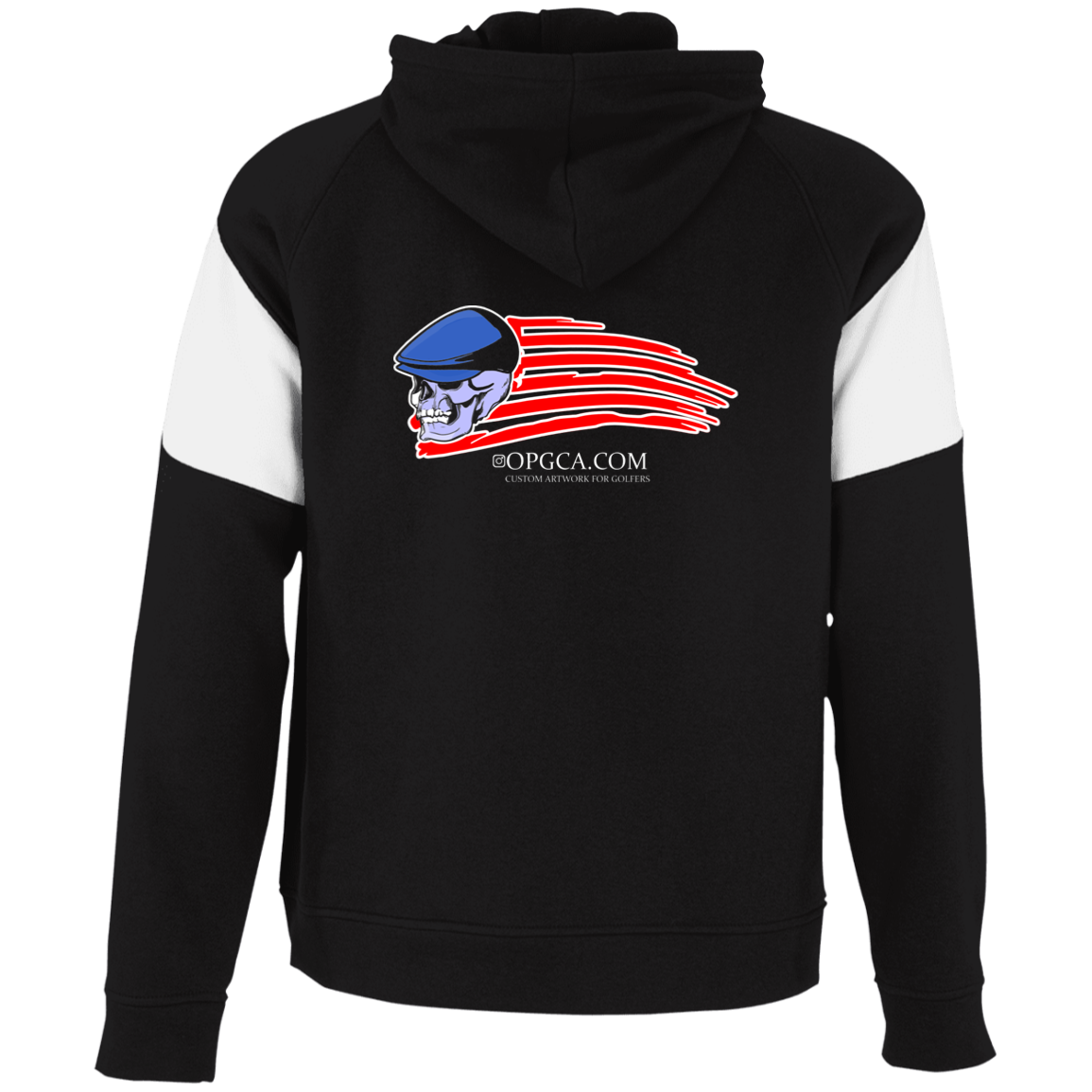 OPG Custom Design #12. Golf America. Male Edition. Youth Athletic Colorblock Fleece Hoodie