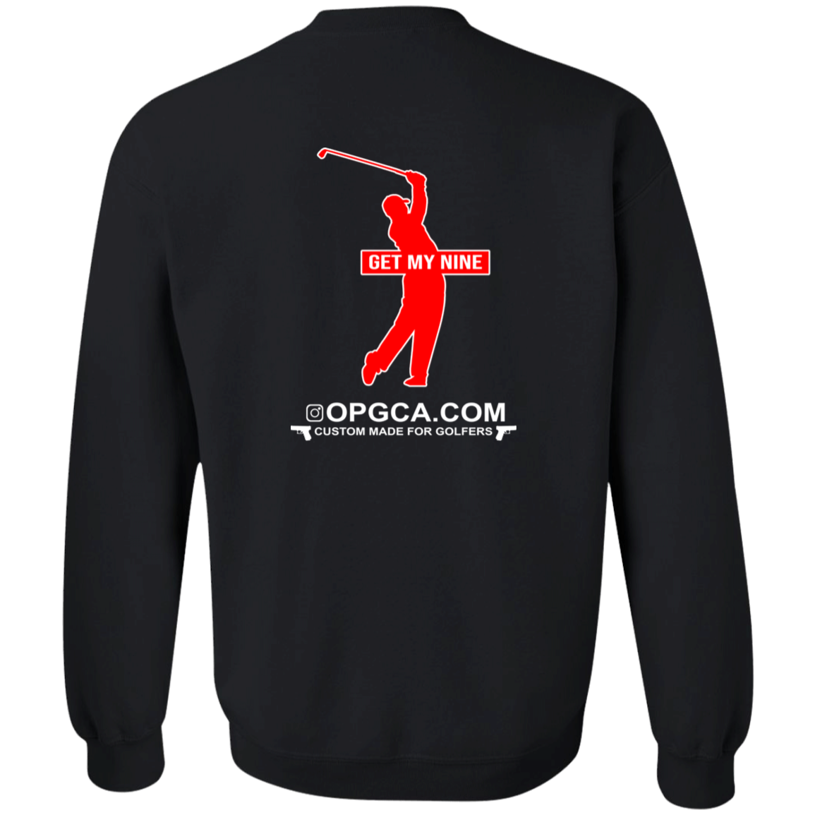 OPG Custom Design #16. Get My Nine. Male Version. Youth Crewneck Sweatshirt