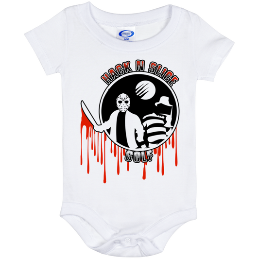 OPG Custom Design #23. Hack N Slice Golf. Freddy and Jason Fan Art. Baby Onesie 6 Month