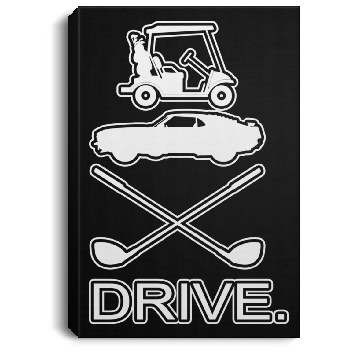 OPG Custom Design #8. Drive. Portrait Canvas .75in Frame