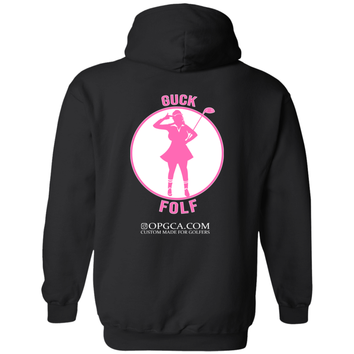 OPG Custom Design #19. GUCK FOLF. Female Edition. Basic Pullover Hoodie