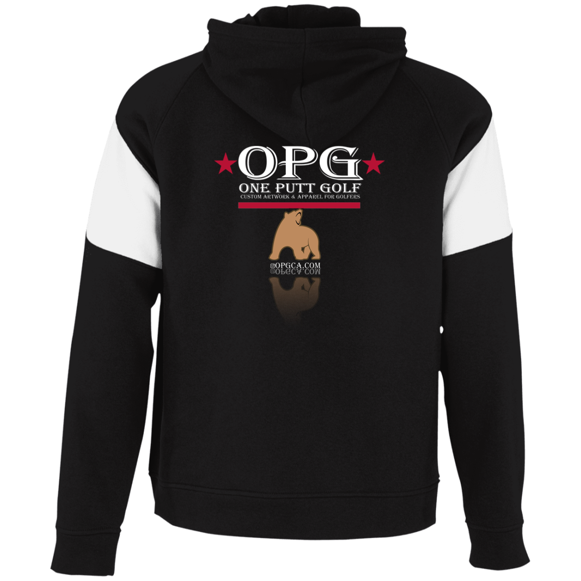 OPG Custom Design #14. Golf California. Colorblock Fleece Hoodie