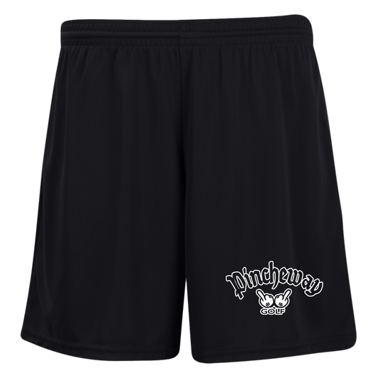 ZZZ#27 OPG Custom Design. Pincheway. Ladies' Moisture-Wicking 7 inch Inseam Training Shorts