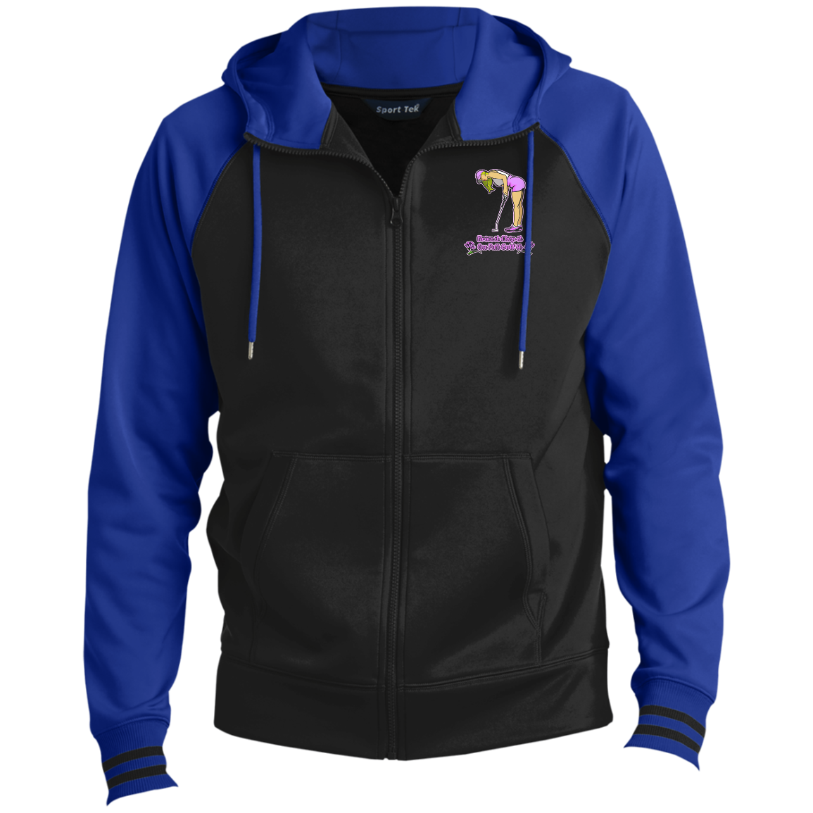 OPG Custom Design #13. Drive it. Chip it. One Putt Golf it. Sport-Wick® Full-Zip Hooded Jacket