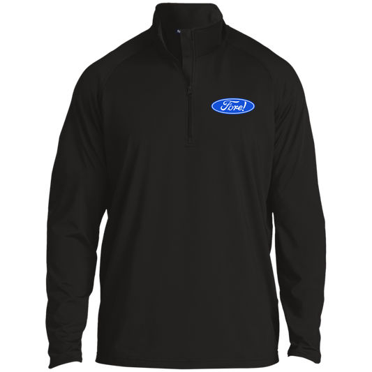 OPG Custom Design #11. Fore! Ford Parody. 1/2 Zip Raglan Performance Pullover