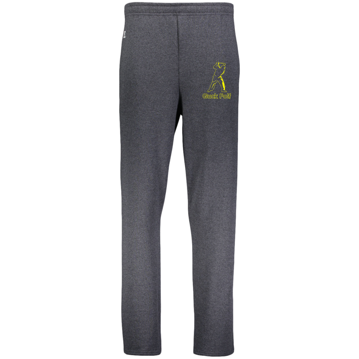 OPG Custom Design #19. GUCK FOLF. Men's Edition. Youth Dri-Power Open Bottom Pocket Sweatpants