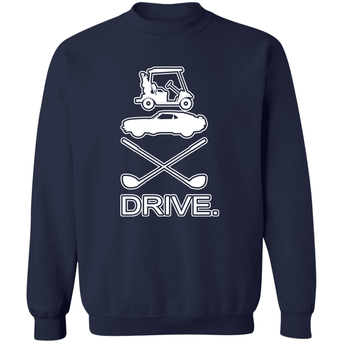 OPG Custom Design #8. Drive. Crewneck Pullover Sweatshirt