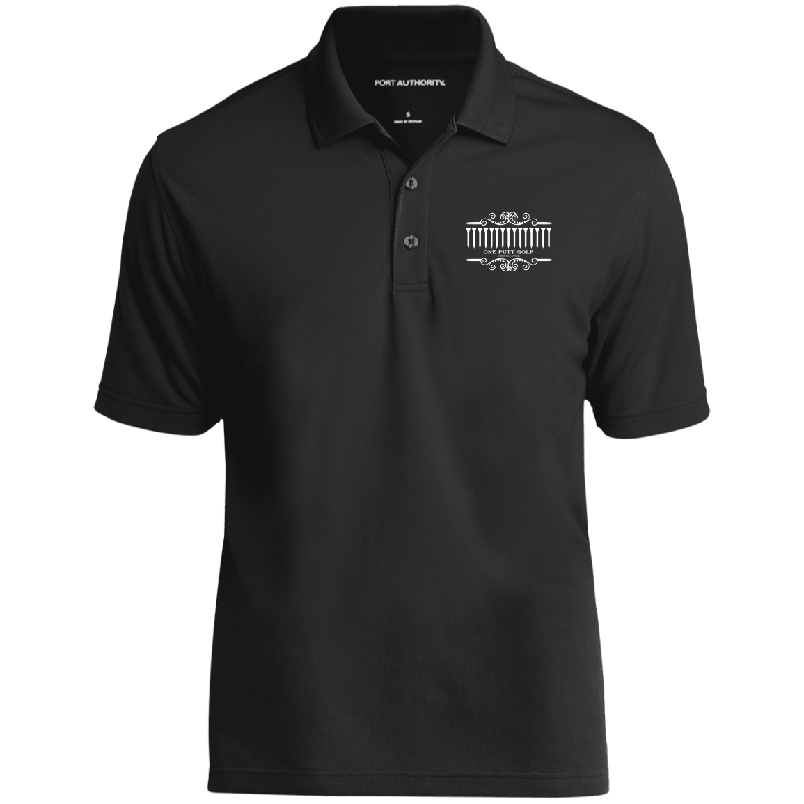 OPG Custom Design #5. Golf Tee-Shirt. Golf Humor. 100%Polyester UV Micro-Mesh Polo